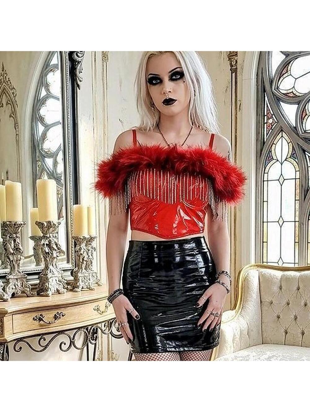 Women's Red Corset